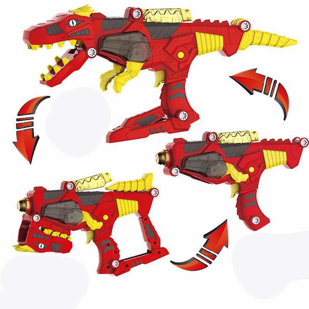 Transforming Dinosaur Toy Lights Sound 2 in 1 T-Rex Super Charge Morpher Toy Mascotas Animais electronicas gift for kid VB