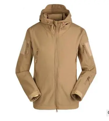 TAD брендовая куртка V4.0 Военная Тактическая мужская куртка скрывающаяся Акула кожа мягкая оболочка водонепроницаемая ветрозащитная Мужская ветровка куртка пальто - Цвет: Серый