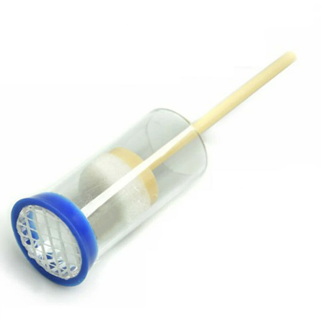 

1Pc Bee Marking Cage Plastic Bee Marking Bottle Bee Queen Marking Marker Cage Bottle Plunger Push Beekeeping Tool 82x28mm