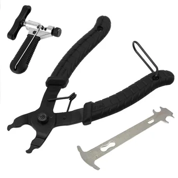 

practical and durable Bike Bicycle Chain Remover Removal Tool Pliers Chain Cutter Ruler Gauge Set long service life