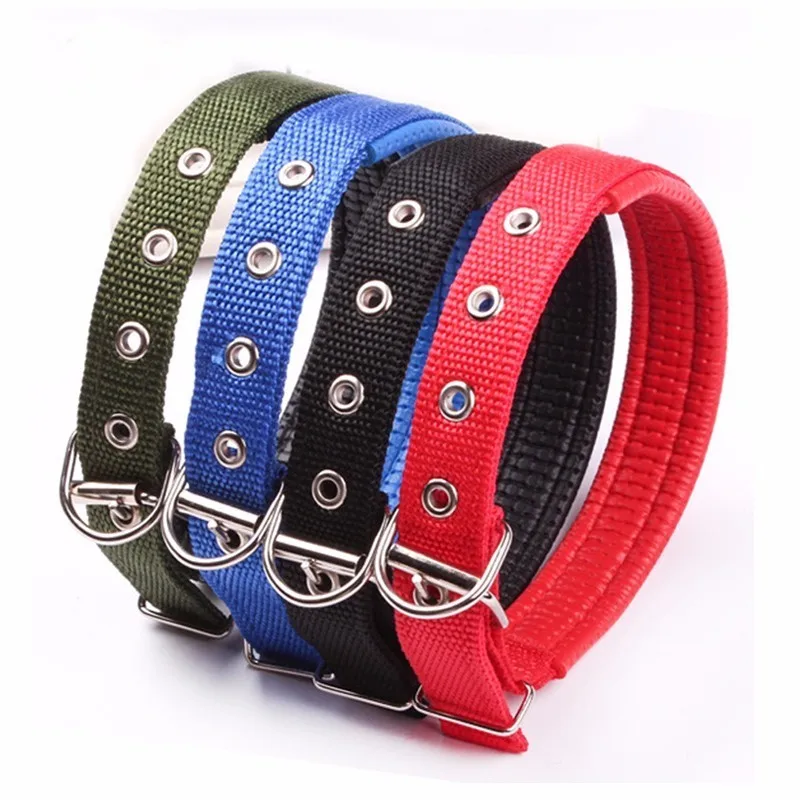 Adjustable Nylon Dog Collars Mesh Padded Durable Comfortable Pet