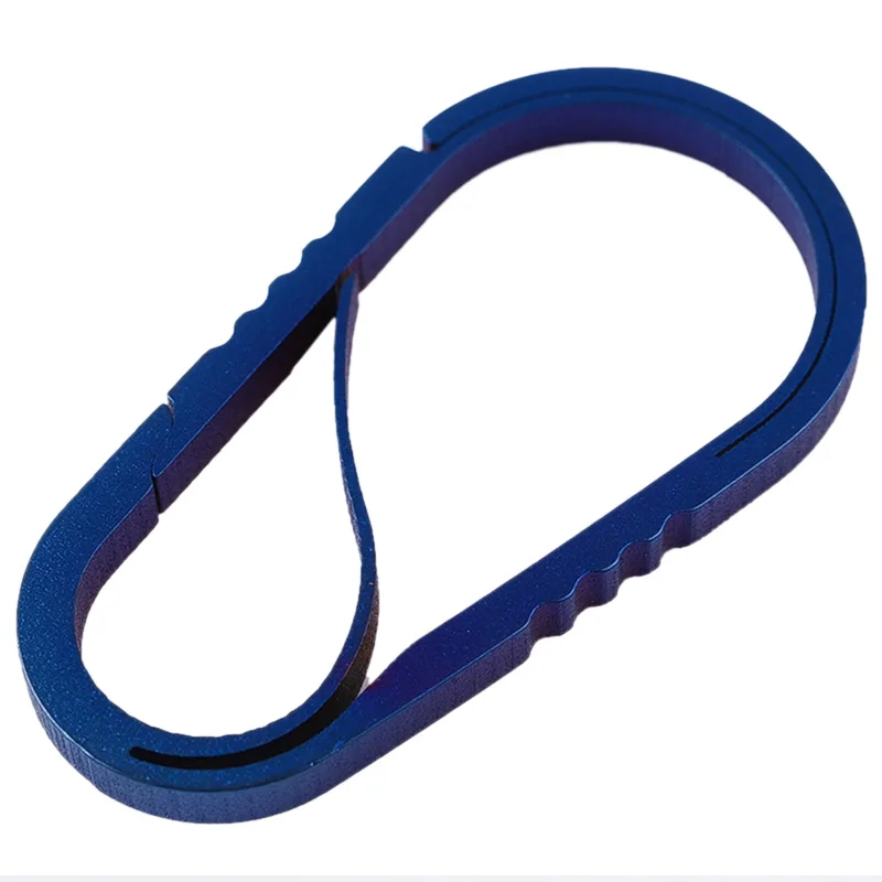 TOP!-Tc4 Titanium Alloy Edc Anti-Lost Key Chain Hook Hanging Keychain Tools Outdoor Camping Carabiner Keyring Hang Waist Car K