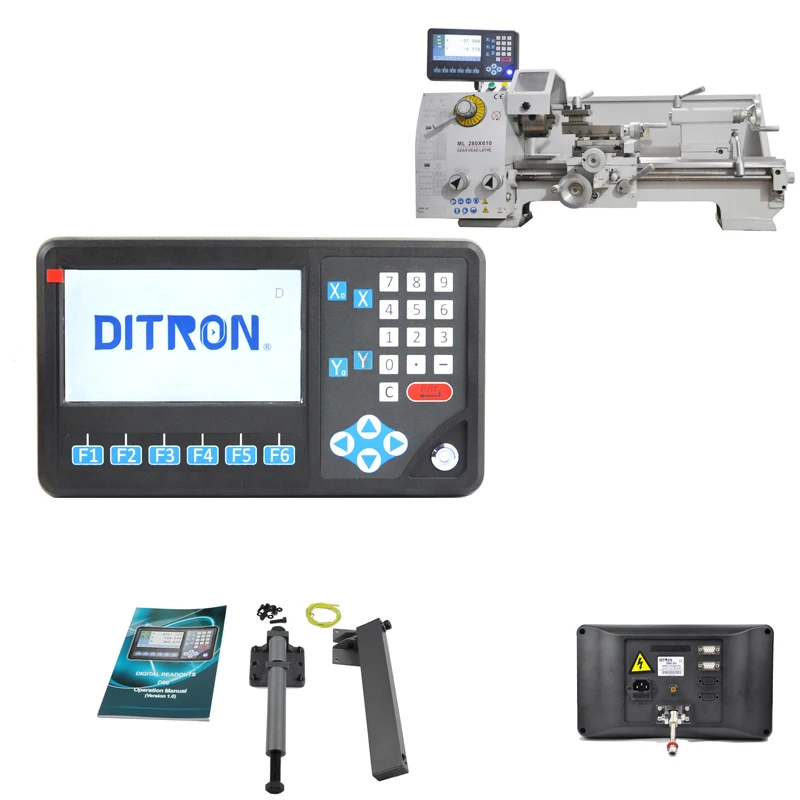 FREE SHIPPING TTL LCD Lathe Machine 2 axis Digital Readout DRO Digital