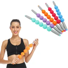 5 шип шариков массаж роликовая палка мышцы Релаксация Йога терапия инструменты фитнес оборудование