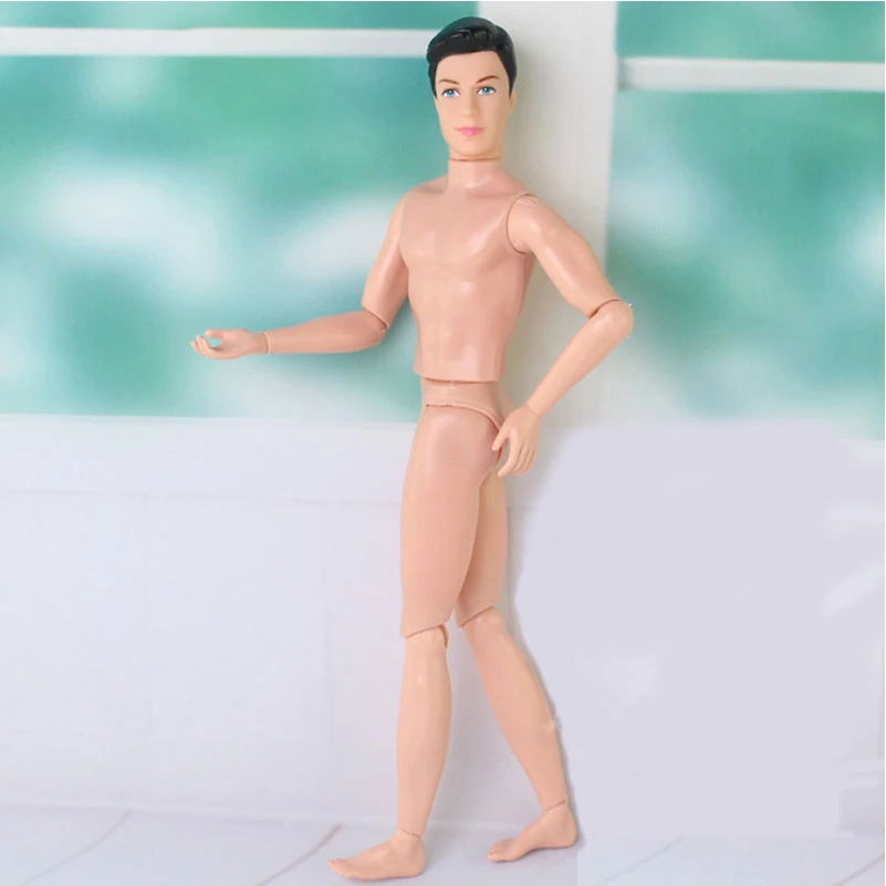 14 Moveable Jointed 30cm Ken Dolls Boyfriend Male Prince Naked Nude Man Doll Body Toy Doll Ken Body DIY Toys For Girls Gifts