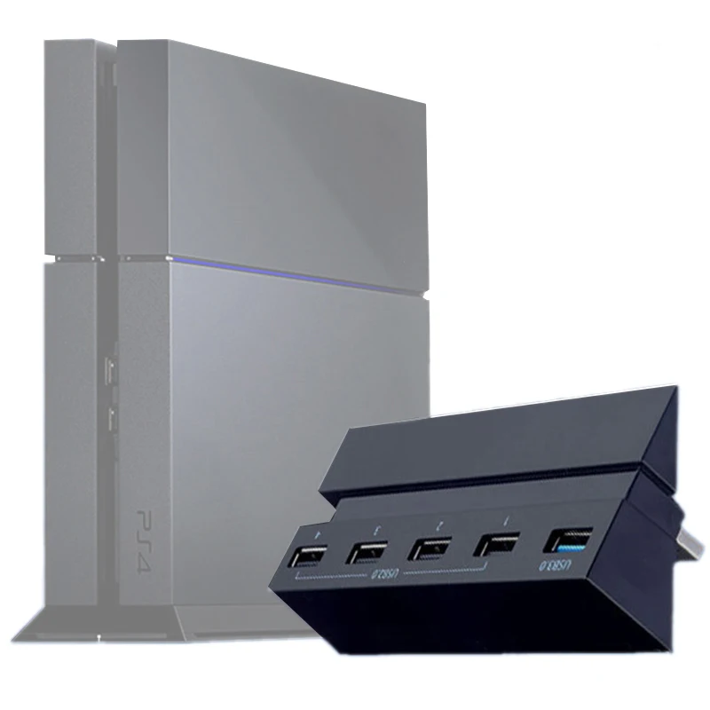 

PS4 Accessories Play Station 4 with 5 USB Port Hub PS4 High Speed Splitter Expansion Adapter for PlayStation 4 PS4 Game Console