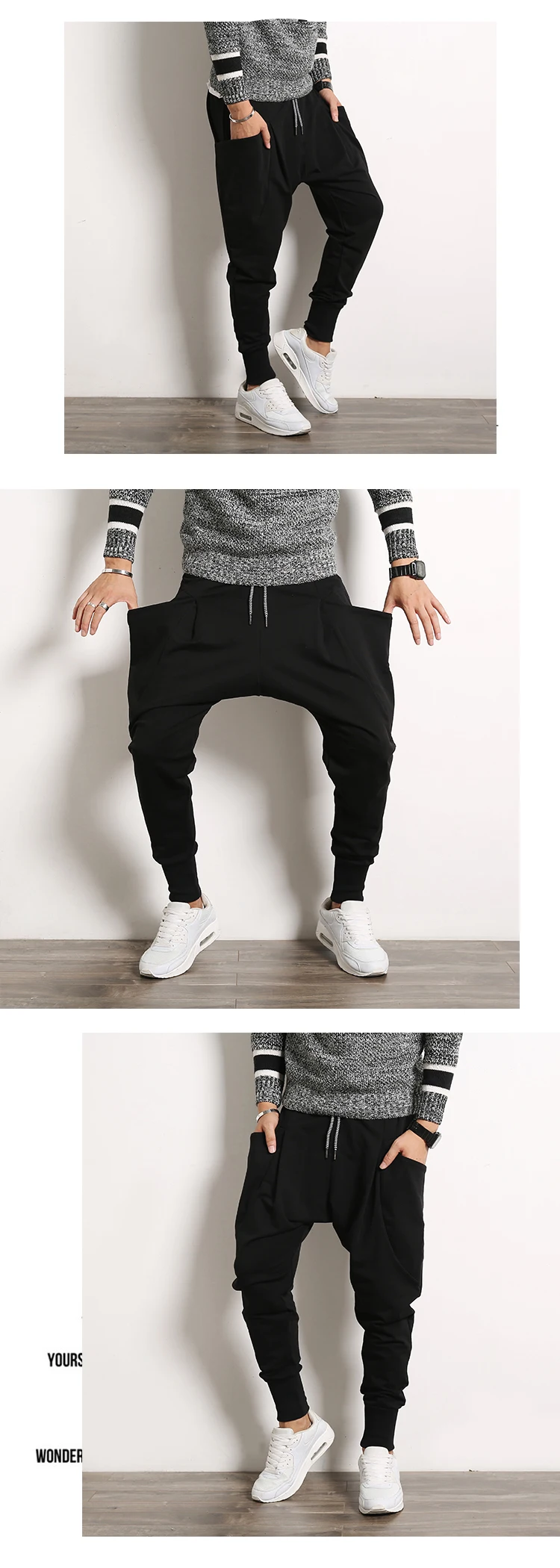 dockers pants for men Men cross Pants Casual Elastic Cotton Mens Fitness Workout  Baggy Pants Skinny Sweatpants Trousers Jogger pencil Pants 5XL dockers pants for men