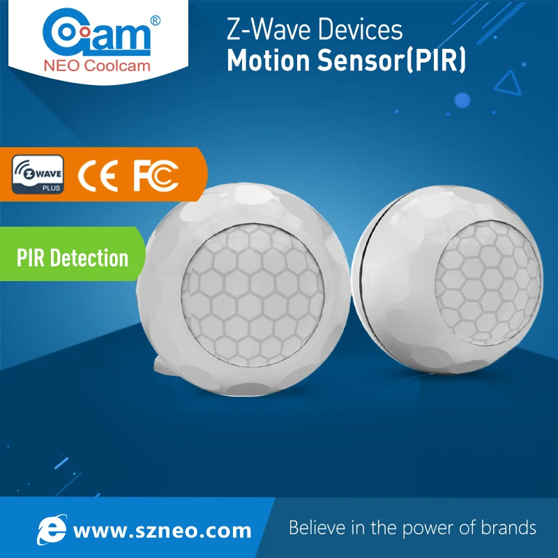 НЕО Coolcam NAS-PD02Z умный дом Z-Wave плюс движения PIR Сенсор Совместимость с Z-wave серии 300 и серии 500 домашней автоматизации