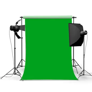 

3x5ft Backgrounds Cloth Thin vinyl Pure Green Photography Backdrop Background Tissu Photographie for Studio Photo Props