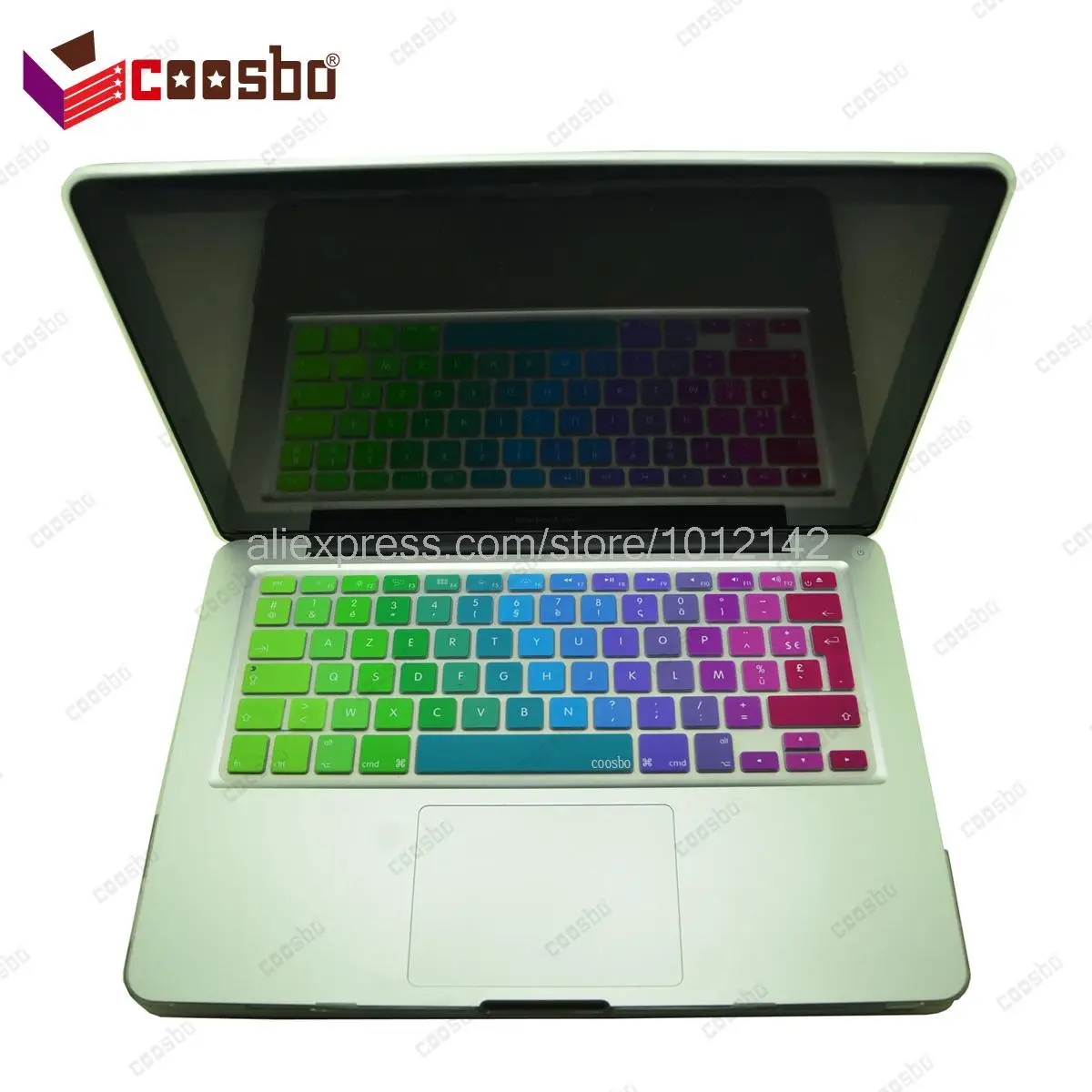 Coosbo-французский/Франция AZERTY Красочные Силиконовые Защита клавиатуры кожного покрова для 1" 15" 1" Mac macBook Air Pro Retina/G6