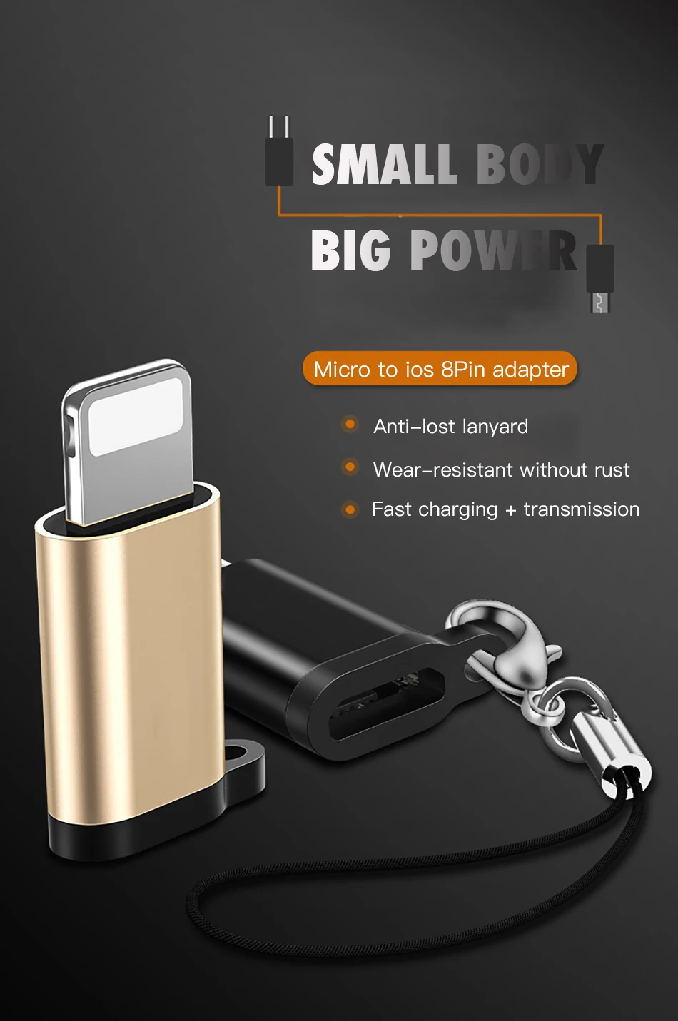 !ACCEZZ 4PC OTG Adapter Micro USB Female To Lighting 8 Pin For iphone X XS MAX XR 7 8 6S Plus Phone Data Sync Charger Converter (1)