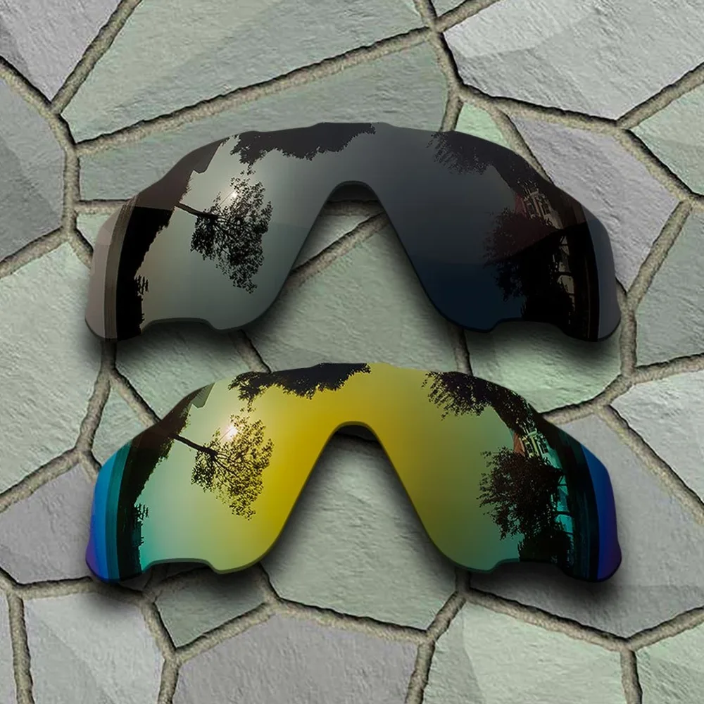 

Grey Black&Yellow Golden Sunglasses Polarized Replacement Lenses for Oakley Jawbreaker