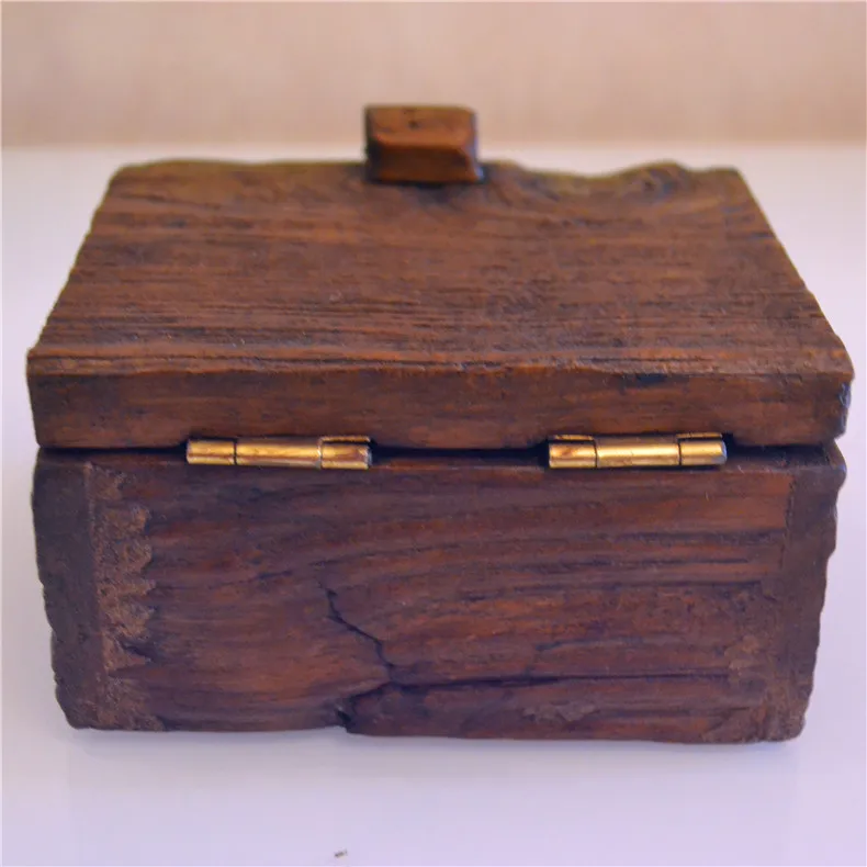 Handicraft Wood Carving Receiving Box Jewelry Box Desktop Arrangement Solid Wood Business Card Box Square Creative Individual Ha