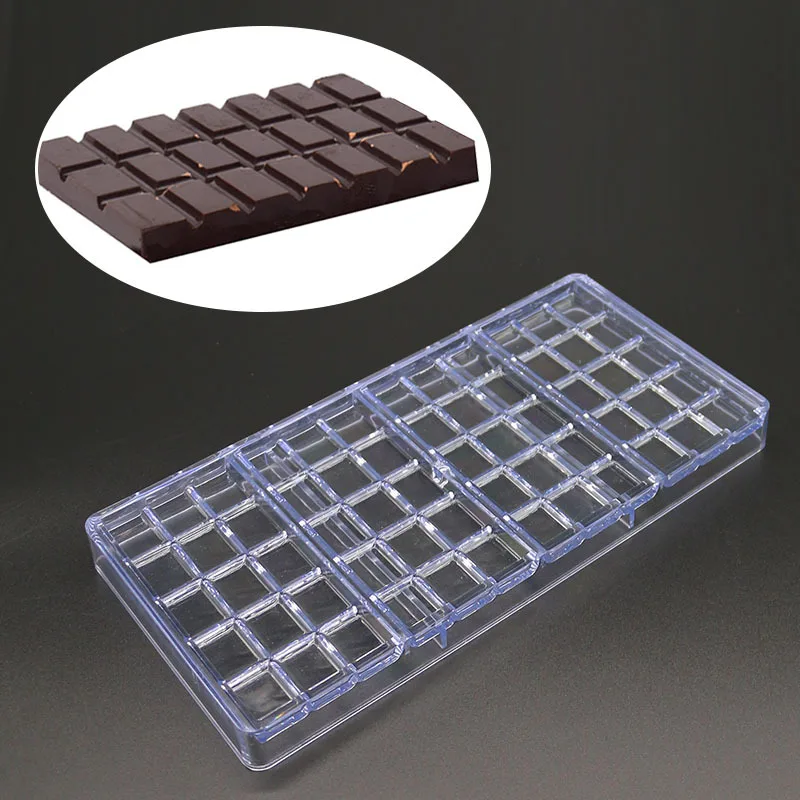 

Real Polycarbonate Chocolate Bar Mold Fondant Shapes Candy Jelly Mould Plastic Baking Pastry Mould Cozinha Kitchen Tool Bakeware