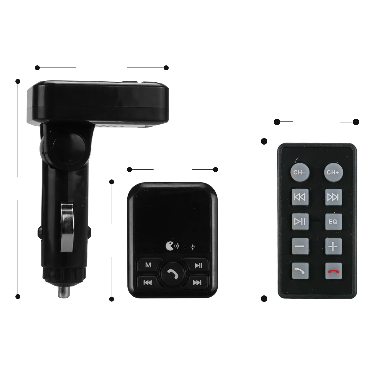 Передатчик Fm 15 Вт Bluetooth комплект радио авто Usb 12 В Автомобильное зарядное