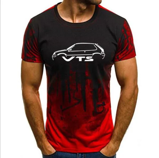 

free shipping Camouflage Short Sleeve tshirt CAR T-SHIRT - FOR CITROEN SAXO VTS CAR ENTHUSIASTS New Arrival T-Shirt