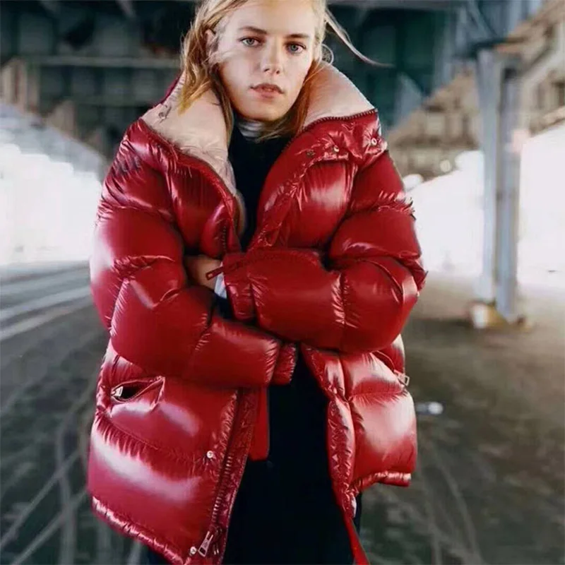 Большие размеры, толстое теплое хлопковое пальто для женщин, студенческий стиль, зимнее пальто на молнии, пушистое теплое хлопковое пальто для холодной погоды, wq2311