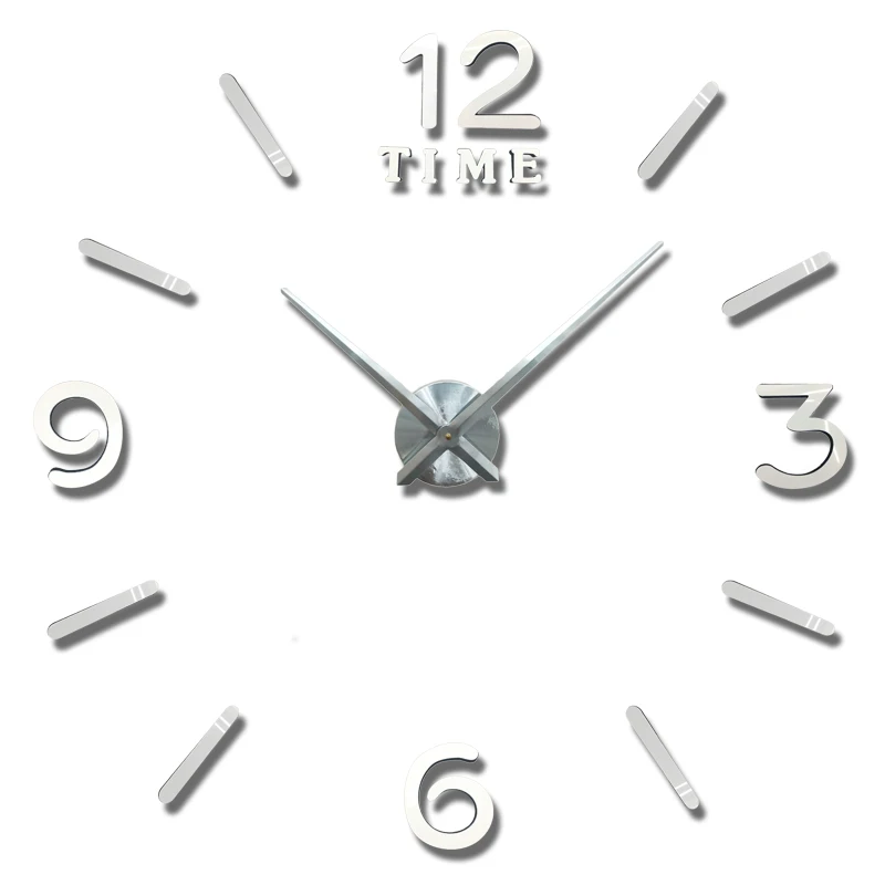 Светящиеся Настенные часы большие люминесцентные часы Horloge 3D DIY акриловые зеркальные наклейки кварцевые Duvar Saat Klock современный mute reloj