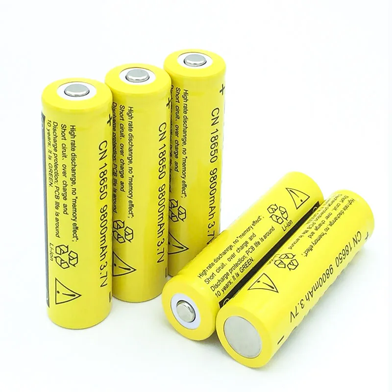 

MICKTICK 18650 Battery 9800mAh 3.7V 18650 Rechargeable Battery Li-ion Lithium Bateria for LED Flashlight Torch Lithium Battery