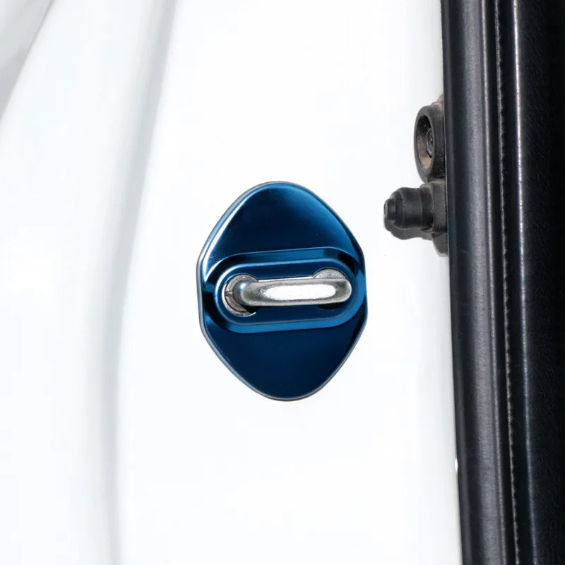 FLYJ 4 шт. Автомобильный Дверной замок пряжка крышка автомобильные аксессуары дверной замок для межкомнатной двери, защитная крышка для Mazda CX-3 CX-4 CX-5 CX-7 CX-8 CX-9