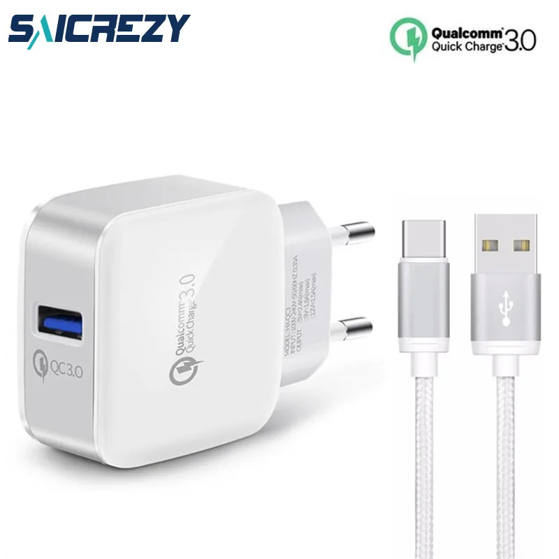 Универсальное зарядное устройство USB 3 0 для Samsung A70 A50 A30 note 9 S9 S8 S10 Plus LG G6 G7 Q9 Q8 Q7 V20 V30