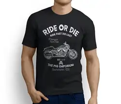 2019 хлопок человек костюмы Топы корректирующие ride Or Die Американский Мотоцикл Ночь Род специальный Вдохновленный Motorcyclebodybuilding футболка