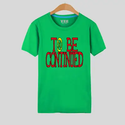One Piece T Shirt To Be Continued T Shirt Men Boy Anime Print