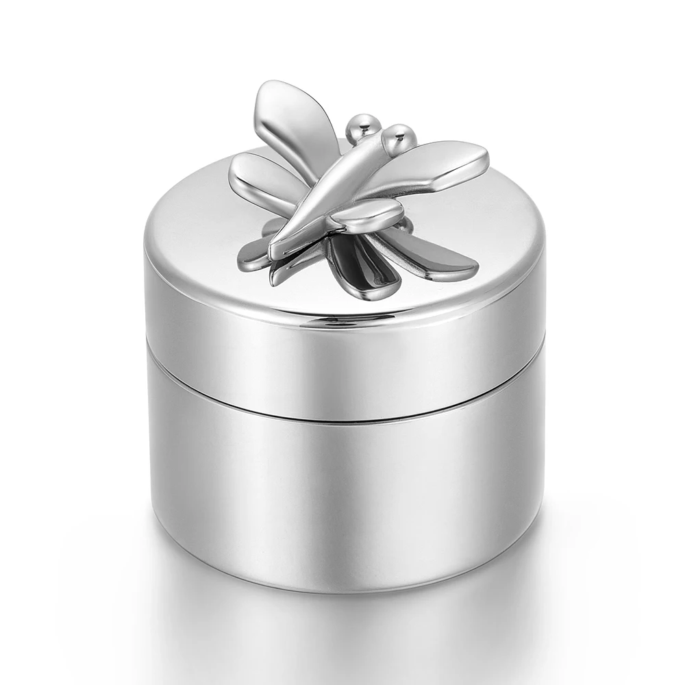 Butterfly Mini Cremation Ashes Urns Stainless Steel Cremation Jewelry Funeral Memorial Casket For Human/Pet Ashes 50*40mm