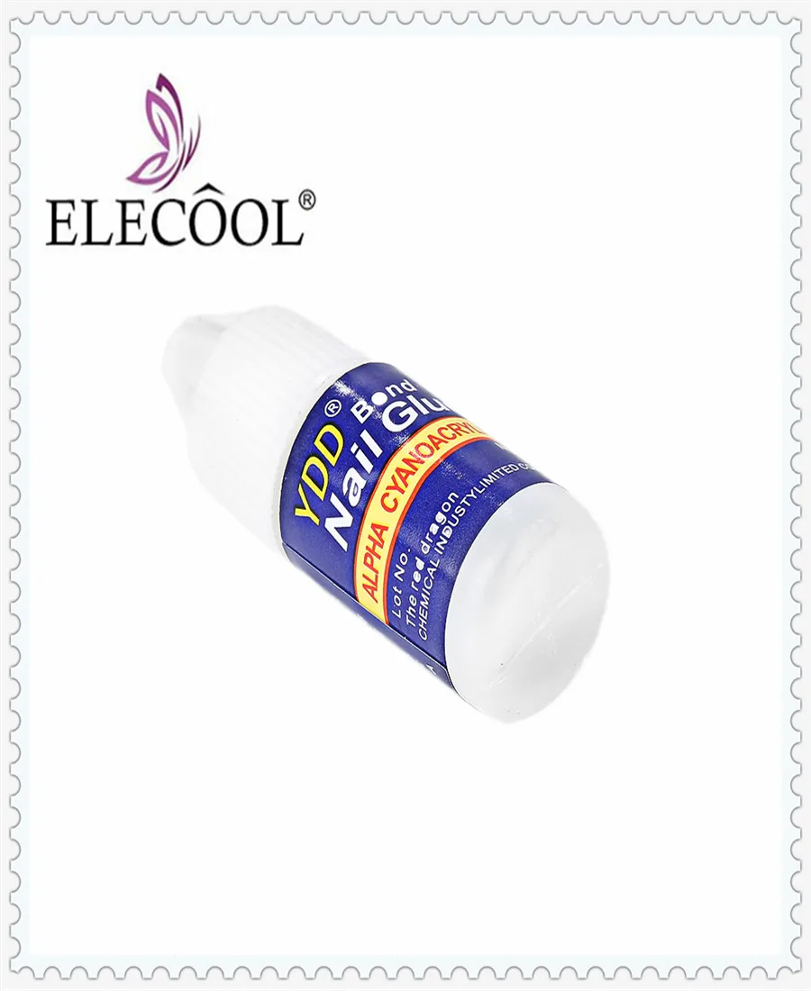 ELECOOL 3 шт. клей для ногтей прозрачный клей для ногтей Colle Pour Ongles искусственные наклейки на ногти со стразами накладные кончики