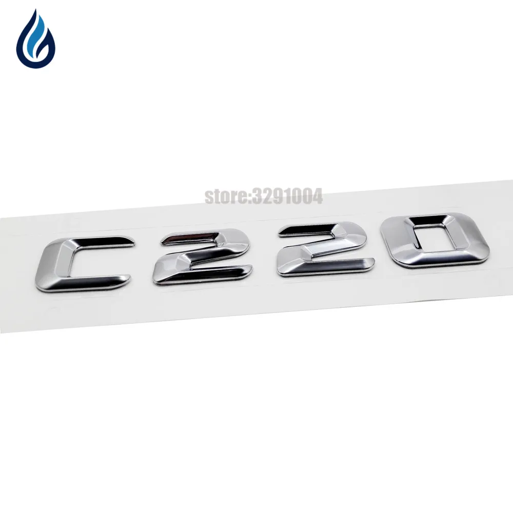 Для Mercedes Benz C Class C220 W201 W202 W203 W204 W211 W210 W212 W222 хромированные цифры буквы эмблема