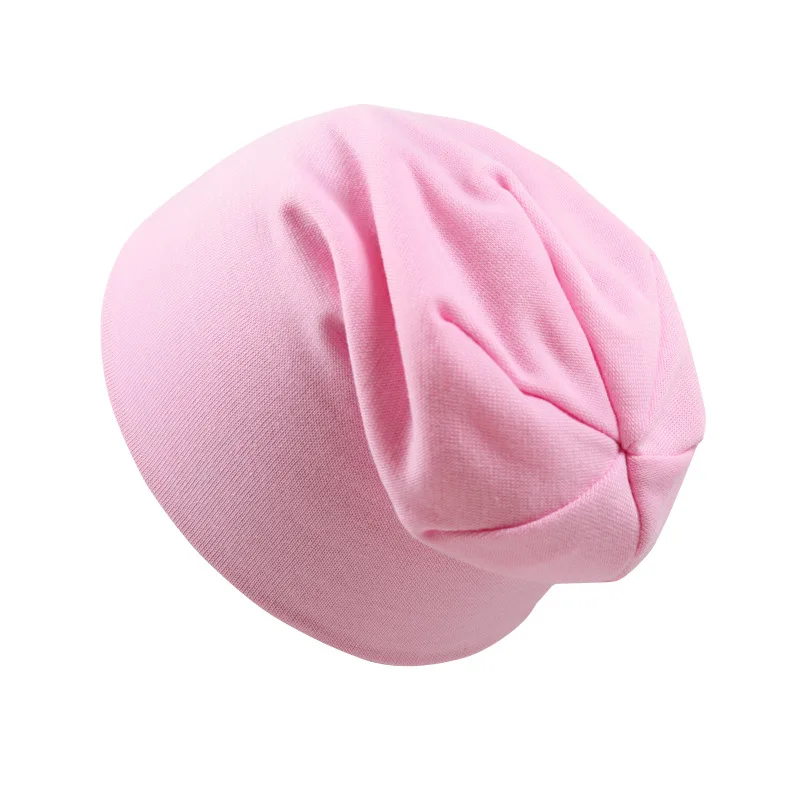 Новые весенние хлопковые детские шапки, уличная Танцевальная Хип-хоп шапка, вязаная крючком шапка для мальчиков и девочек, шарф, осенне-зимняя детская шапка, шапочка для малышей - Цвет: pink