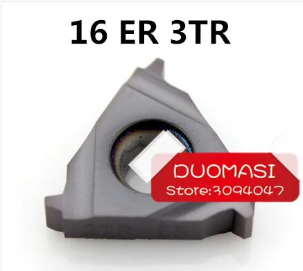 

Free shipping 10pcs 16ER 3.0TR Trapezoidal Thread inserts tools for machining for Threaded Cutter Lathe Tool