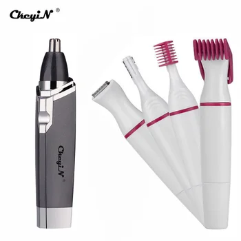 

4 in 1 Electric Eyebrow Clipper Hair Remover Scissor Facial Underarm Bikini Women Shaver Blade Shaping Nose Ear Hair Trimmer