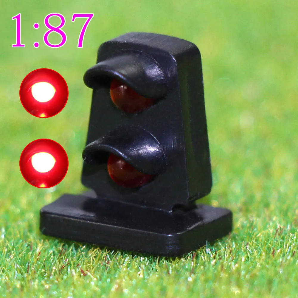 

JTD872 5PCS HO scale LEDs made Dwarf Signals for Railway signal 2-3 Aspects Model Traffic Lights Traffic singal railway modeling