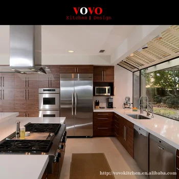 

Guangzhou Manufacturer Wood Veneer MDF Kitchen Cabinet