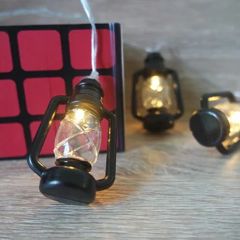 

Battery operated antique barn lantern light string 3M 20 leds,Halloween/Christmas DIY props,Holiday party led light decoration