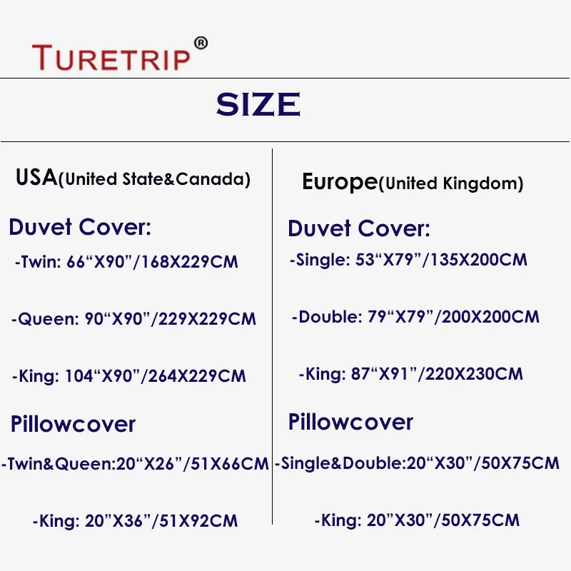 Bedding Set Size