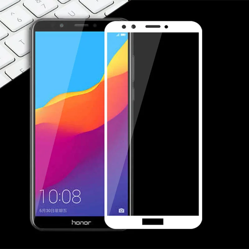 Для Huawei Prime 2018 защита для экрана полное покрытие из закаленного стекла Y7 на
