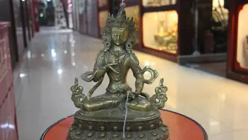 

9 China Temple Copper Gold Gilt Vajrasattva Vajradhara kwan-Yin buddha Statue