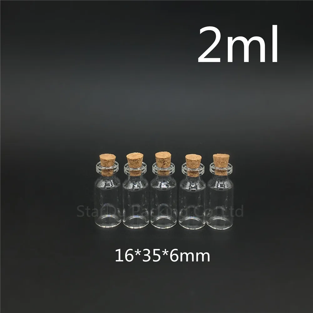 

Free Shipping Mini Glass Bottle With Cork 2ml, Glass vial, Flint Glass Bottle 2cc, Small Glass vials, Wishing Bottle Wholesale