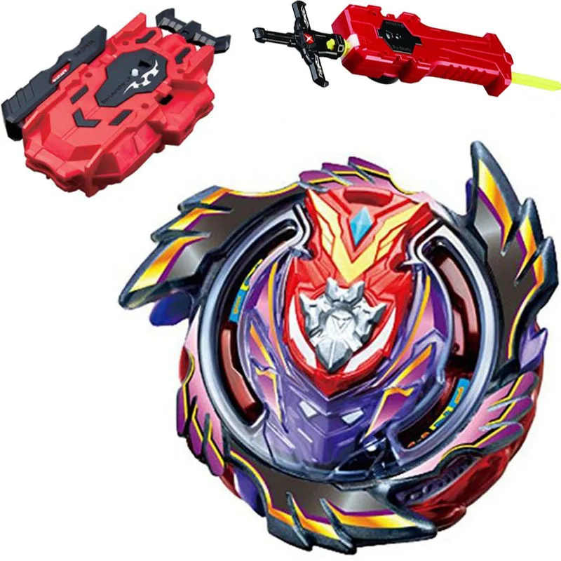 Beyblade Black Victory Strike God Valkyrie / Valtryek Infinite B 96 стартер с пусковым устройством + Lr красное