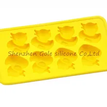 10 шт./лот Luo Hasi утки льда плесень [в коробке]-Горячие Летние Животные маленькая Желтая Утка Форма льда решетки