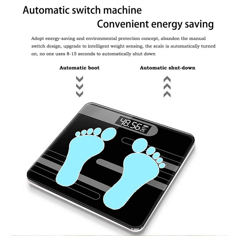 Акция, весы для тела в ванной, стеклянные, умные, бытовые, электронные, цифровые весы для пола, Бариатрический, ЖК-дисплей, домашний доступ