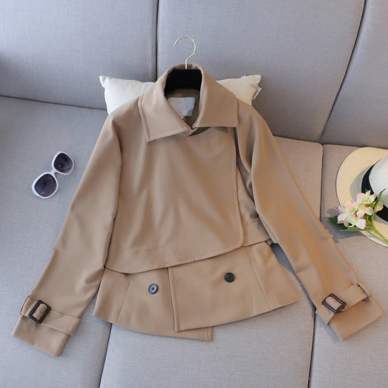 Femme Automne Revers Coupe Deux Mode vent Wearing Bouton De Bl849 Arrivée Casual Couvert Windcoat qlzw A Vêtements Longues À 2018 Hiver Manches Nouvelle vwxa4UqE