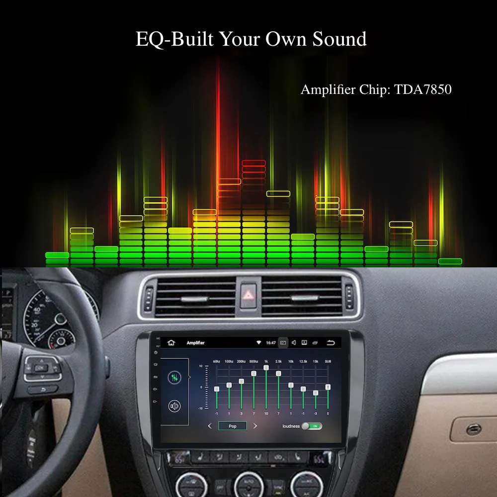 Excellent Car Audio GPS for VW Jetta 2012 2013 2014 2015 Multimedia Android Radio 10.2" full touch Screen Stereo NAVI 4G WIFI RDS USB 6