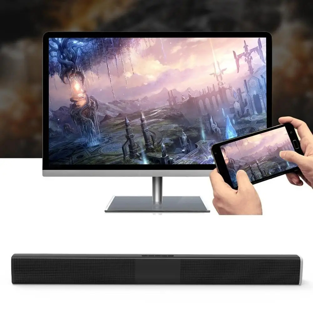 

BS-28B Rechargeable Wireless Bluetooth Soundbar TV Home Theater Stereo Speaker Good quality