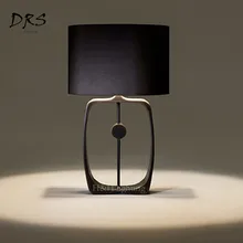 Китайский стиль настольная лампа контрактный дизайн Светодиодная настольная лампа винтажная креативная американская спальня кабинет освещение бумажный фонарик Lampara