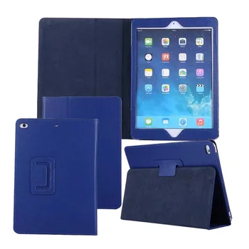 

New Litchi Stand PU Cover For iPad 9.7 2017 Folio Case Protective Skin Bag 30PCS/Lot