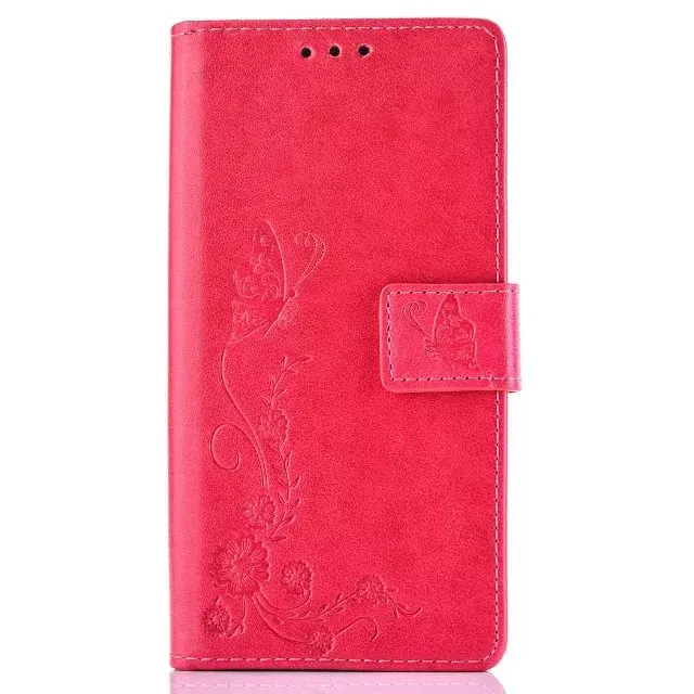 For Samsung Note 5 Note 7 Dandelion Butterfly Patterns PU Leather Flip ...