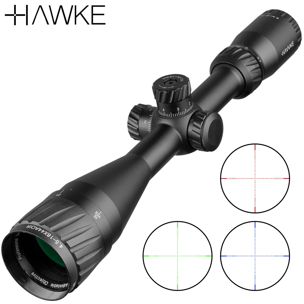 

4.5-18x44 AOIR Red Dot Scope mounts&accessories Luneta Para Rifle Ak 47 Optics Telescope Rifle scope Hunting